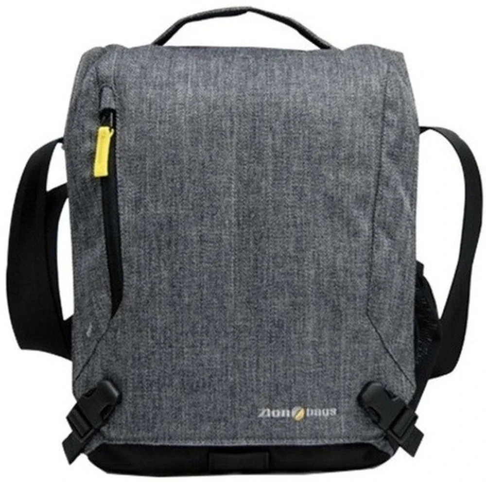 Zion Bags Tract Missionary Messenger Bag Unisex Grey Black Crossbody Rain Cover